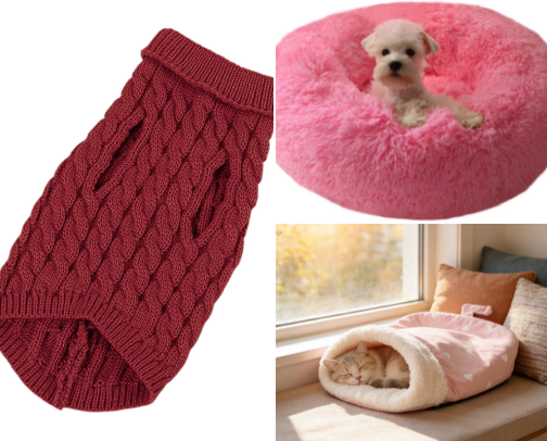 Cozy Pet Picks — Warm, Snuggly Favorites for Cats & Dogs cover photo collage