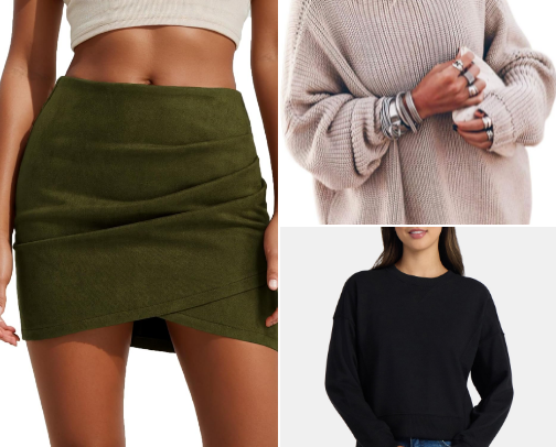 Trendy clothes cover photo collage