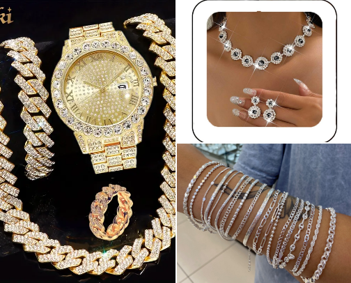 🍀Jewelry That Makes A Statement Glamour and Grace cover photo collage