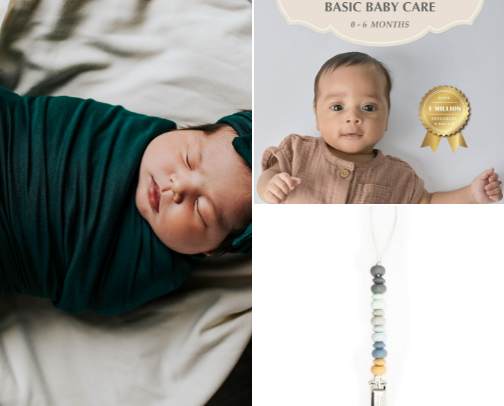 1st 6 weeks with baby cover photo collage
