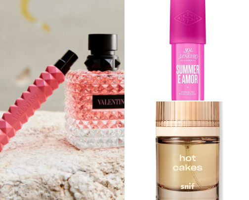 Long lasting perfumes cover photo collage