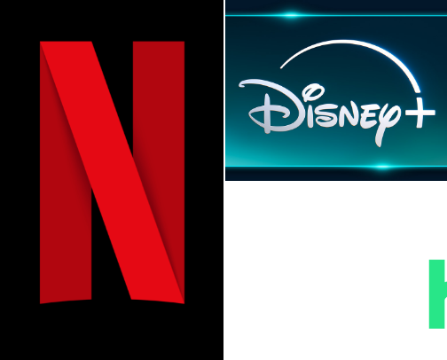 Streaming platforms cover photo collage
