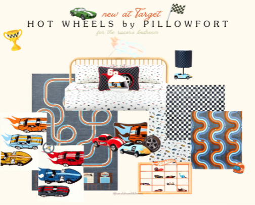 Hot Wheels Bedroom Ideas (Target Pillowfort Collab) cover photo collage