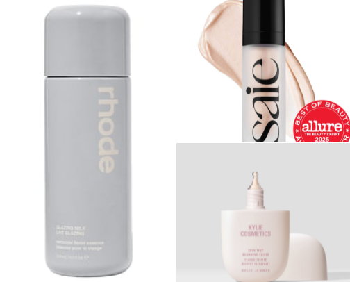 Makeup all the girls are using to achieve that glowy, bronze tan look cover photo collage
