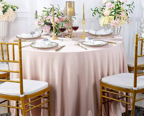 Table linen cover photo collage