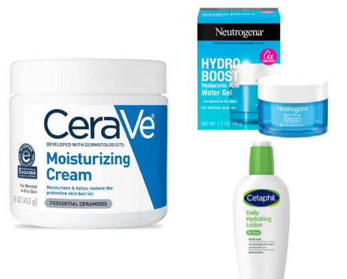 Moisturizer recommendations💙 cover photo collage