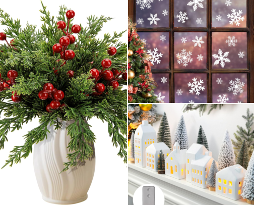 Winter Home Decor Finds cover photo collage