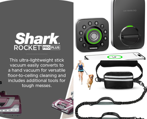 Home & pets gadgets. cover photo collage