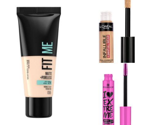 Minimal makeup, maximum glow cover photo collage