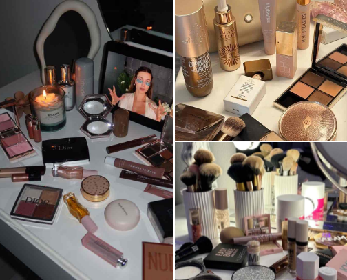 Makeup🪞 cover photo collage