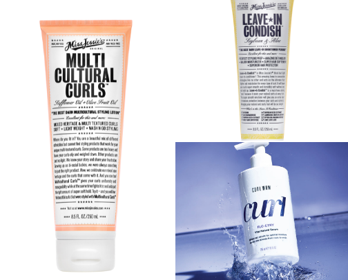 Curly ringlet hair men and women cover photo collage