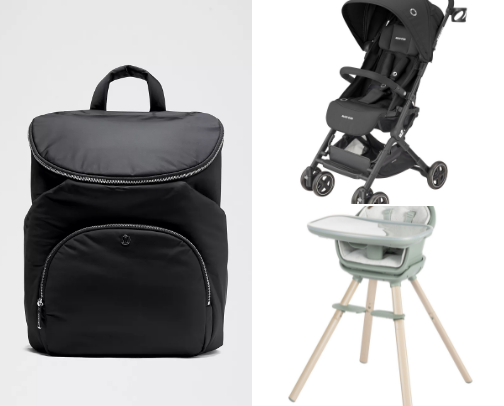 Things I actually used from my baby registry cover photo collage