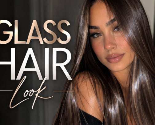 Glass Hair Glossary: Your Guide to Mirror-Shine cover photo collage