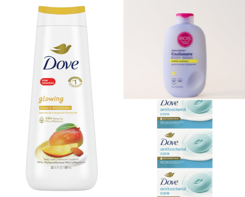 Hygiene and body care cover photo collage