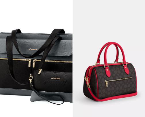 Shoes and bags cover photo collage