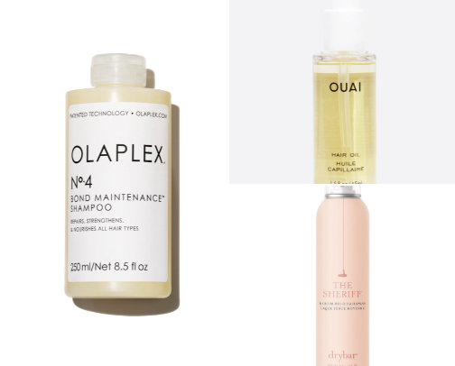 Hair care list for heat damaged/ dyed hair cover photo collage