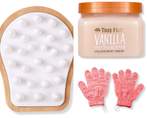 Vanilla Shower Must Haves cover photo collage