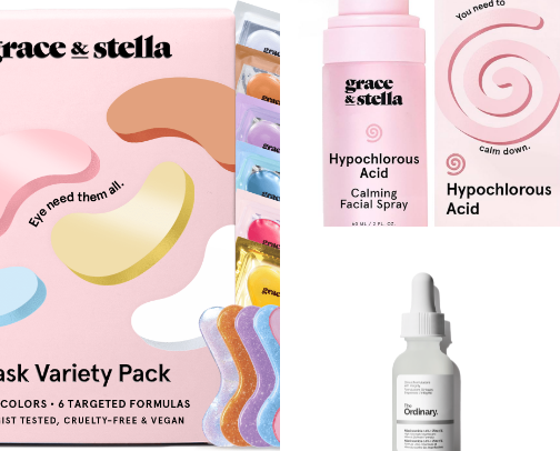 Skincare cover photo collage