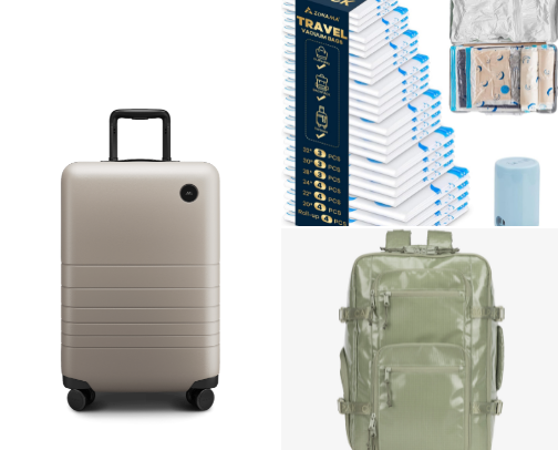 Greece, Tropics, and Cruise Essentials cover photo collage