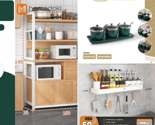 Perlengkapan Dapur Bikin Estetik dan Rapih cover photo collage