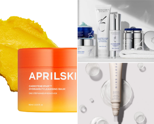 gentle skincare I'm using to clear my skin cover photo collage