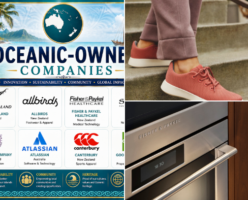 OCEANIC-OWNED COMPANIES- INNOVATION • SUSTAINABILITY • COMMUNITY • GLOBAL IMPACT cover photo collage