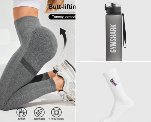 gym things🤸‍♀️ cover photo collage