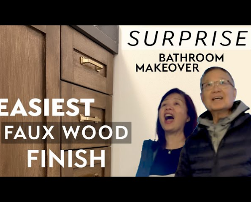 DIY Bathroom Vanity Makeover cover photo collage