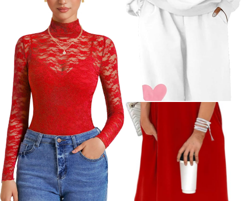 Valentines Outfit cover photo collage
