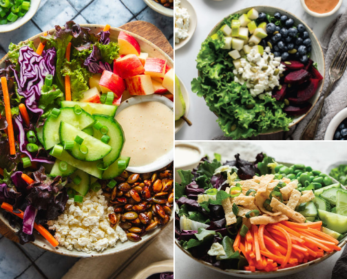 The tastiest salads, Inspired Go edition 🇨🇦🥗 cover photo collage