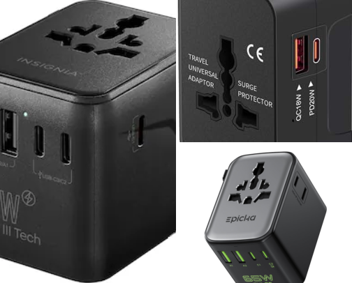 Best Universal Power Plug Adapter for Travel cover photo collage