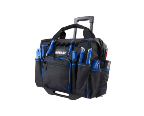 Kobalt rolling tool bag cover photo collage