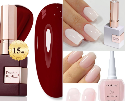 Nail inspiration on the palms of beauty. cover photo collage