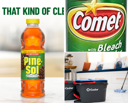 My favorite cleaning products cover photo collage