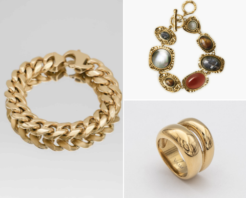 Jewellery for the gold lovers cover photo collage