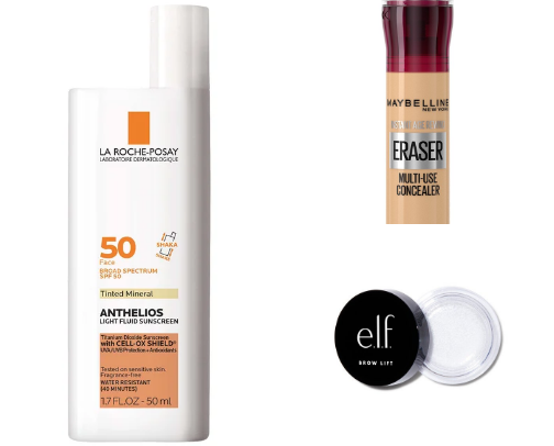 Drugstore makeup/ skincare I choose to buy over high end products! cover photo collage
