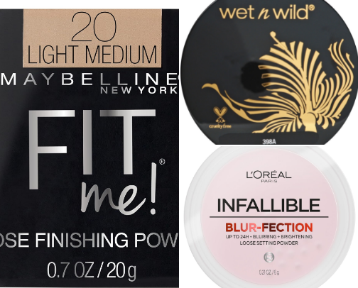 The Best Drugstore Setting Powders for a Flawless Finish cover photo collage