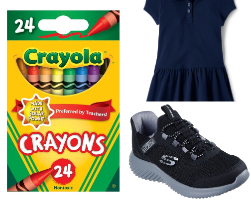 Back to school 2026-2027 Supplies, Clothes, Snacks, etc. cover photo collage