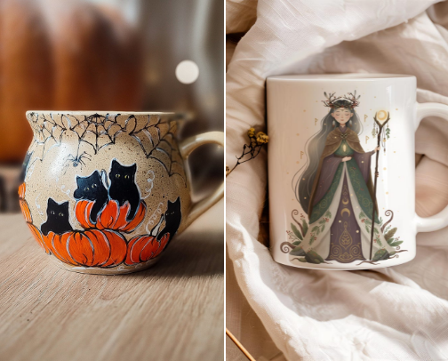 Witch Mugs cover photo collage