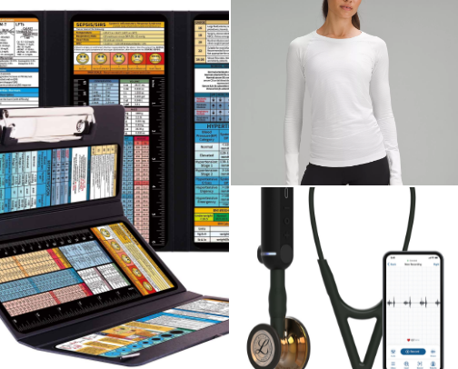 Nursing school supplies cover photo collage