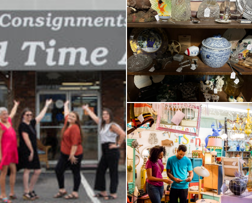 Thrift happens cover photo collage