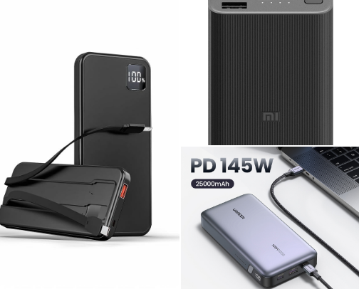 Here’s a neatly organized Power Bank Recommendation List for both phones and laptops — grouped by capacity, portability, and special features so you can quickly find the best fit for your needs. cover photo collage