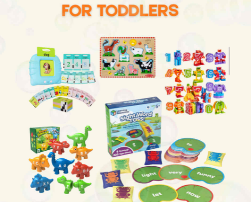Fun and Educational Toys for Toddlers cover photo collage