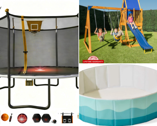 Outdoor summer fun for active children cover photo collage