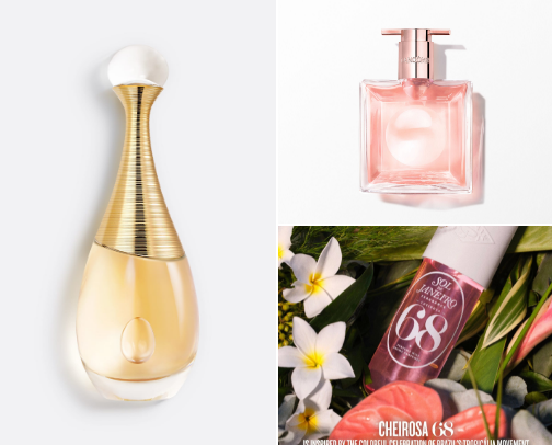 girly perfumes🌷🎀 cover photo collage