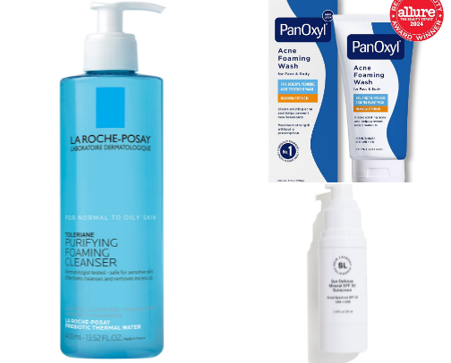 🫧Skin care products for acne prone skin girls 🧼💁🏼‍♀️ cover photo collage