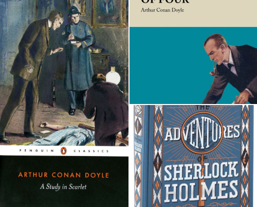 The Curious Adventures of Sherlock Holmes 🕵️‍♂️✨ A Witty Journey Through Mystery, Logic, and Laughs! cover photo collage