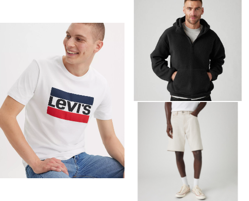 Levis for Men cover photo collage