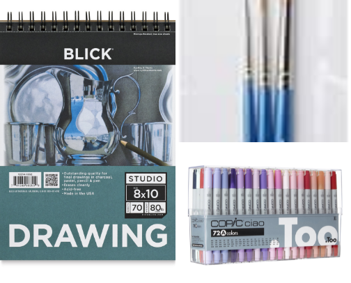 Art Supplies, Afforable -Investment cover photo collage