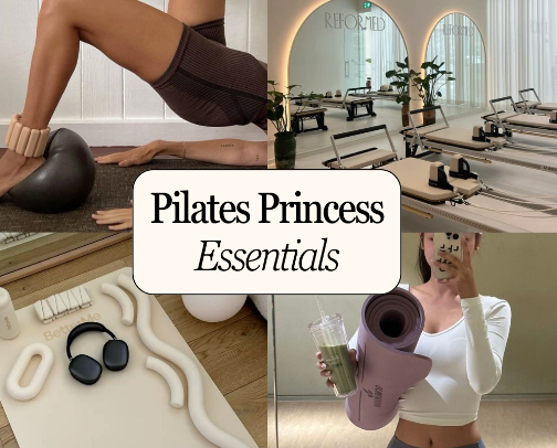 pilates girly: the essentials ✨🧘‍♀️ cover photo collage